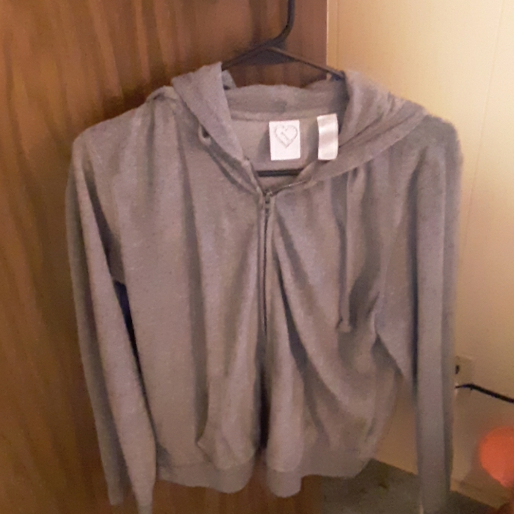 Grey sweatshirt hoodie